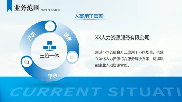 科技风人力资源公司介绍广州通用PPT模板