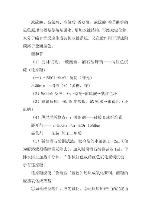 最新中药化学成分预实验大全
