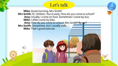 Unit 2 Ways to go to school Review  课件(共34张PPT)