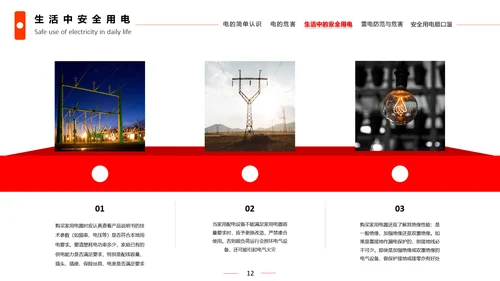 安全用电教育教学课件PPT模板