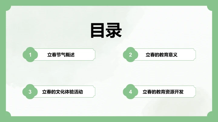二十四节气立春PPT模板