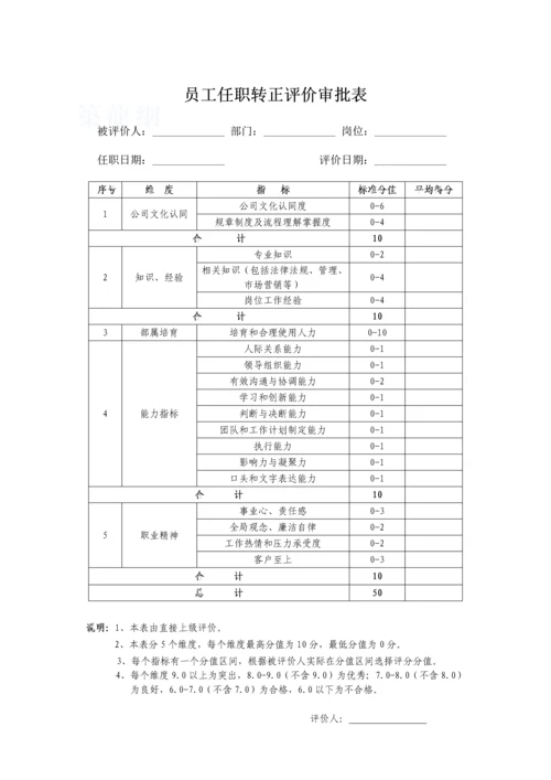 员工任职转正评价表.docx