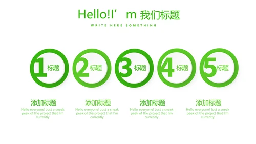 绿色小清新医药营销团队管理动态PPT