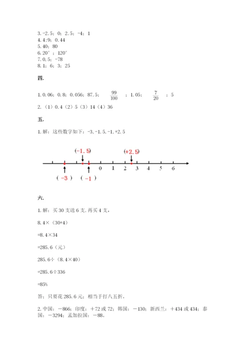 四川省【小升初】2023年小升初数学试卷加精品答案.docx