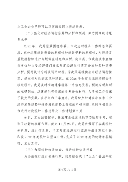统计工作总结及工作计划精编.docx