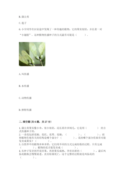 教科版四年级下册科学第一单元《植物的生长变化》测试卷精品【精选题】.docx