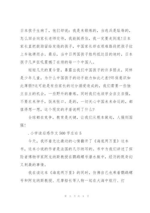小学读后感作文500字左右6篇.docx
