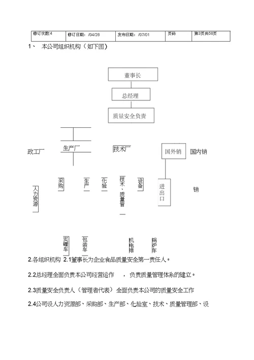 质量安全管理制度范本模板