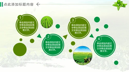 绿色清新茶文化品茶论道动态PPT模板