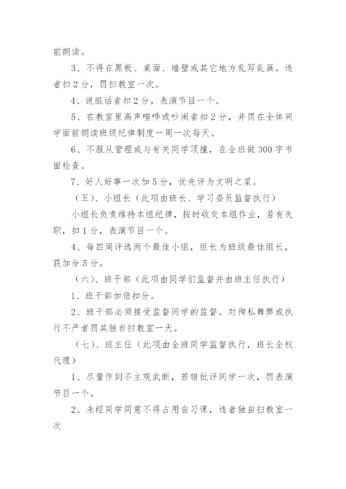 初一班级规章制度.docx