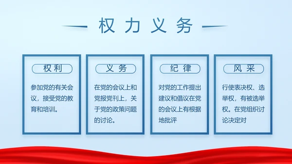 蓝色党支部年终述职报告学习教育PPT
