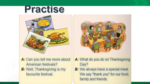 Module 4 Unit 1 Thanksgiving is my favourite festi