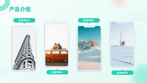 旅游行业移动互联网手机APP产品推广通用PPT模板