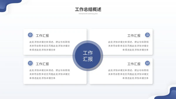 蓝色简约渐变流体年终工作总结工作报告年终总结工作计划ppt模板