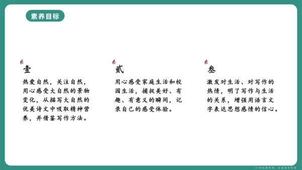 第一单元 写作 热爱写作，学会观察 课件-【课堂无忧】新课标同步核心素养课堂