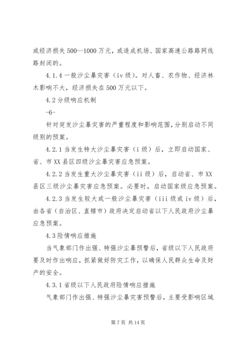 重大沙尘暴灾害应急预案国家林业局.docx