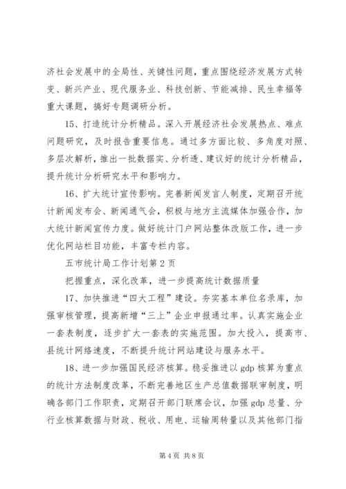 市统计局工作计划 (4).docx