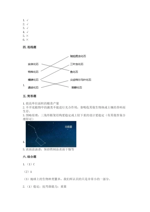 教科版六年级下册科学期末测试卷（b卷）.docx
