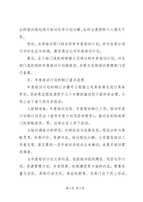 年度培训计划工作定位与分析 (2).docx