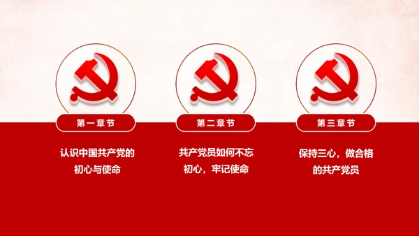 做新时代牢记使命的合格党员微党课PPT不忘初心牢记使命