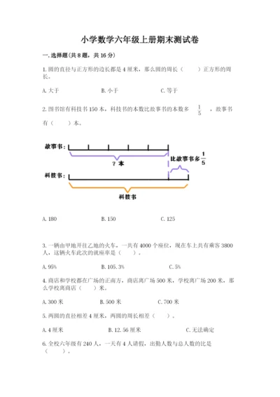 小学数学六年级上册期末测试卷（网校专用）word版.docx