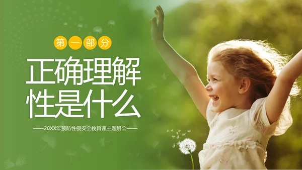 关爱女童预防性侵性守护花蕾计划性安全教育PPT课件