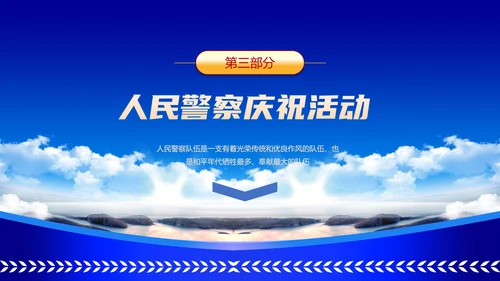 中国人民警察节公安干警ppt课件模板