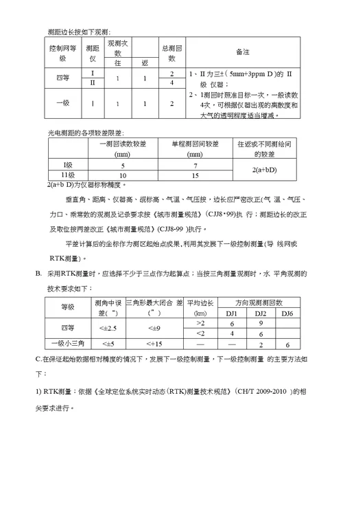 重庆市土地整治项目测绘技术要求试用稿