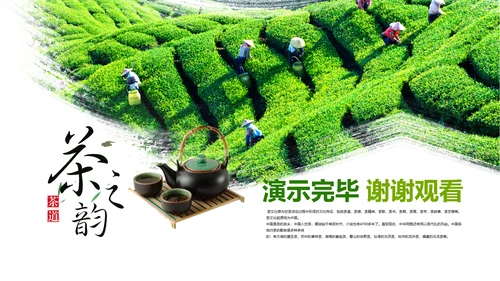 茶具茶叶绿茶白茶红茶黑茶茶文化茶厂PPT