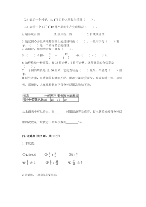小学数学六年级上册期末模拟卷含答案【模拟题】.docx