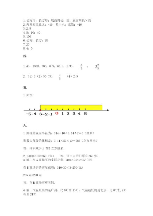 小升初数学综合练习试题含答案.docx