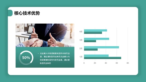 简约卡片式产品介绍PPT模板