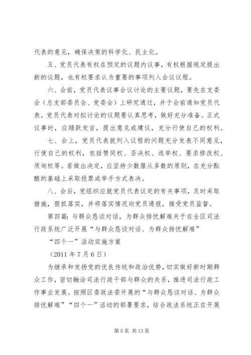 社区党员群众代表议事恳谈.docx