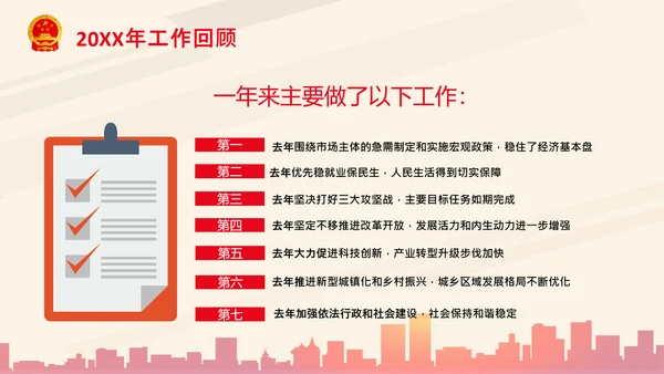 全国两会政府工作报告要点解读PPT