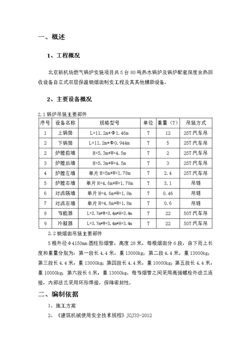 锅炉专项吊装施工方案