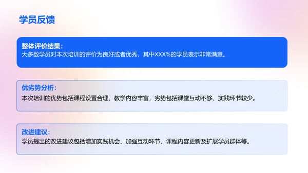 蓝紫色培训主管竞聘述职报告PPT模板