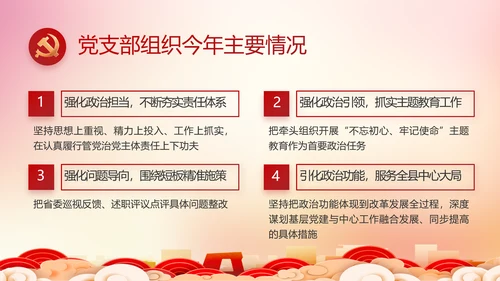 红色党建城镇化建设重要任务动态PPT