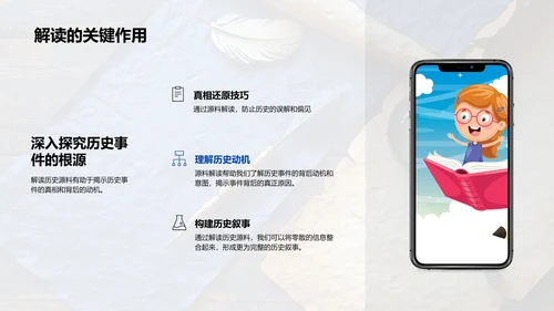 历史源料研究PPT模板