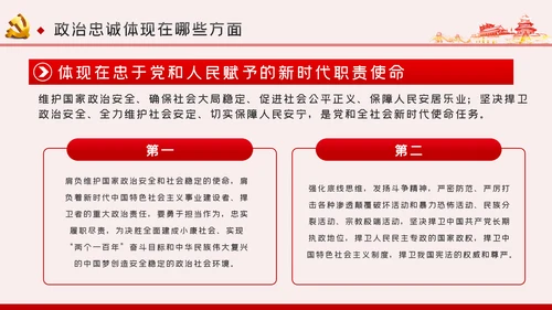 以政治忠诚坚定维护核心对党忠诚党课ppt模板