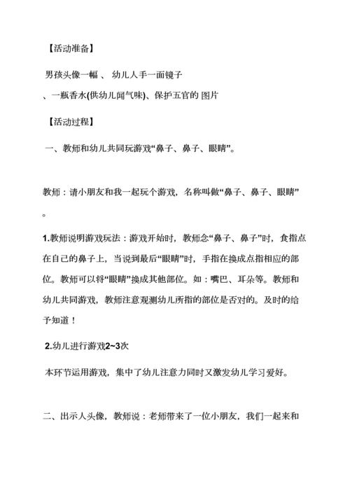 认识五官小班教案.docx