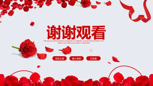 正能量感恩的心ppt爱心感恩节主题班会