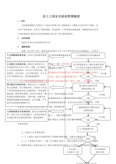 员工上岗安全培训管理规定.docx