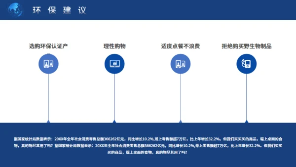 地球一小时保护地球通用PPT模板