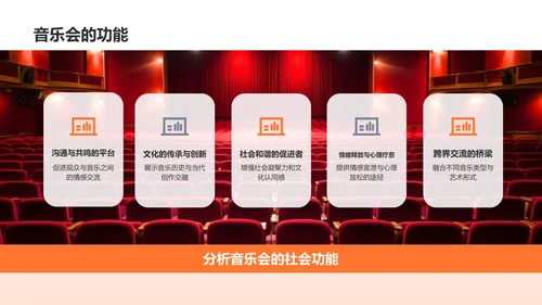 橙色渐变音乐会PPT模板