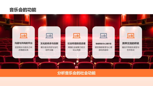 橙色渐变音乐会PPT模板