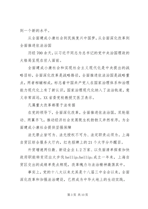 学习贯彻党的十八届四全会精神.docx