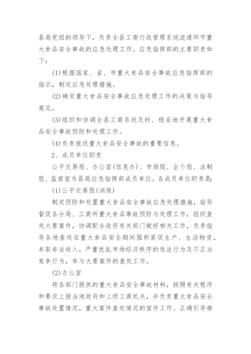 重大食品安全事故应急预案.docx