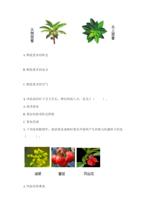 教科版科学四年级下册第一单元《植物的生长变化》测试卷（名师推荐）.docx