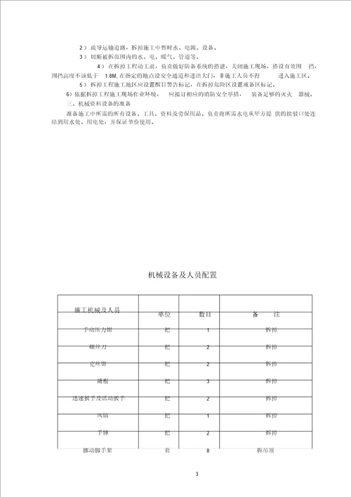 墙体拆除工程专项施工方案0001