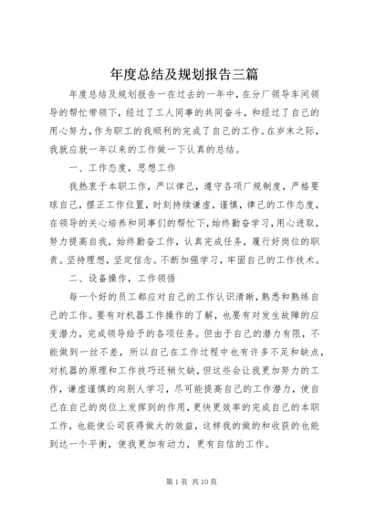 年度总结及规划报告三篇.docx